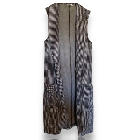 twik Tops - New gingham boho sleeveless maxi vest​​​